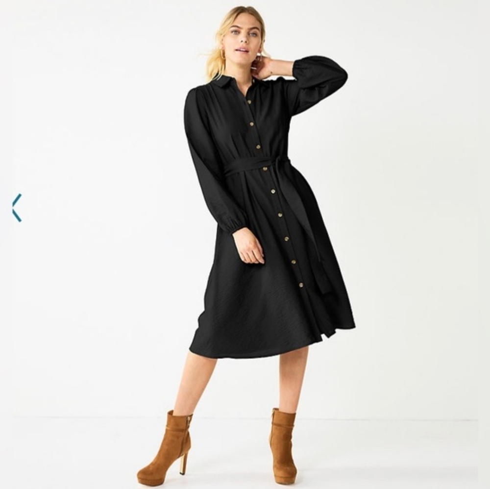 Nine West Midi Shirt Dress XL